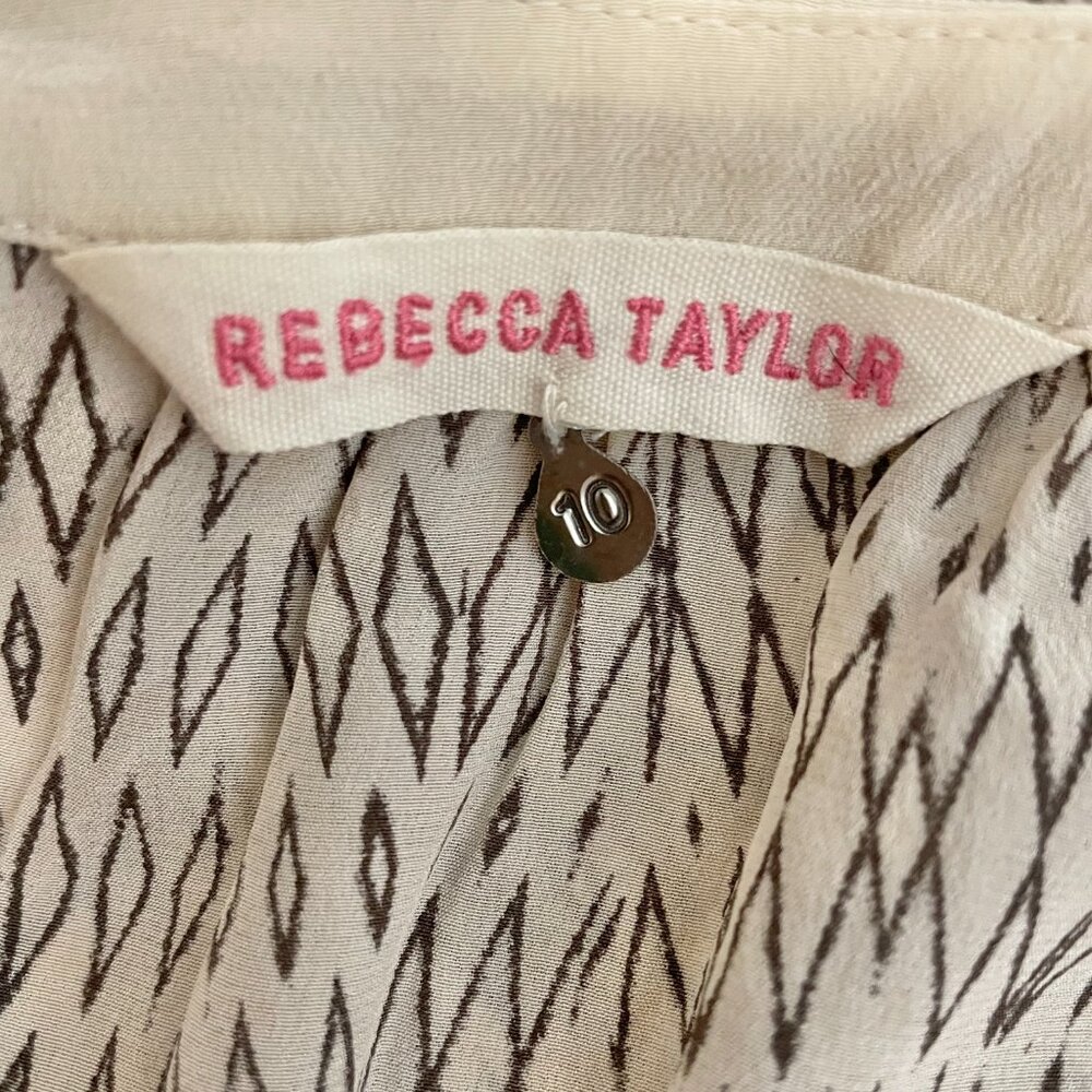 Rebecca Taylor Silk Short Sleeve Blouse - Picture 3 of 7